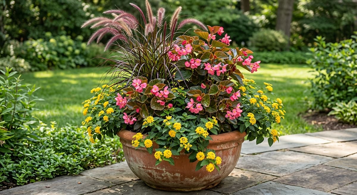 Patio pot design created in Trowel