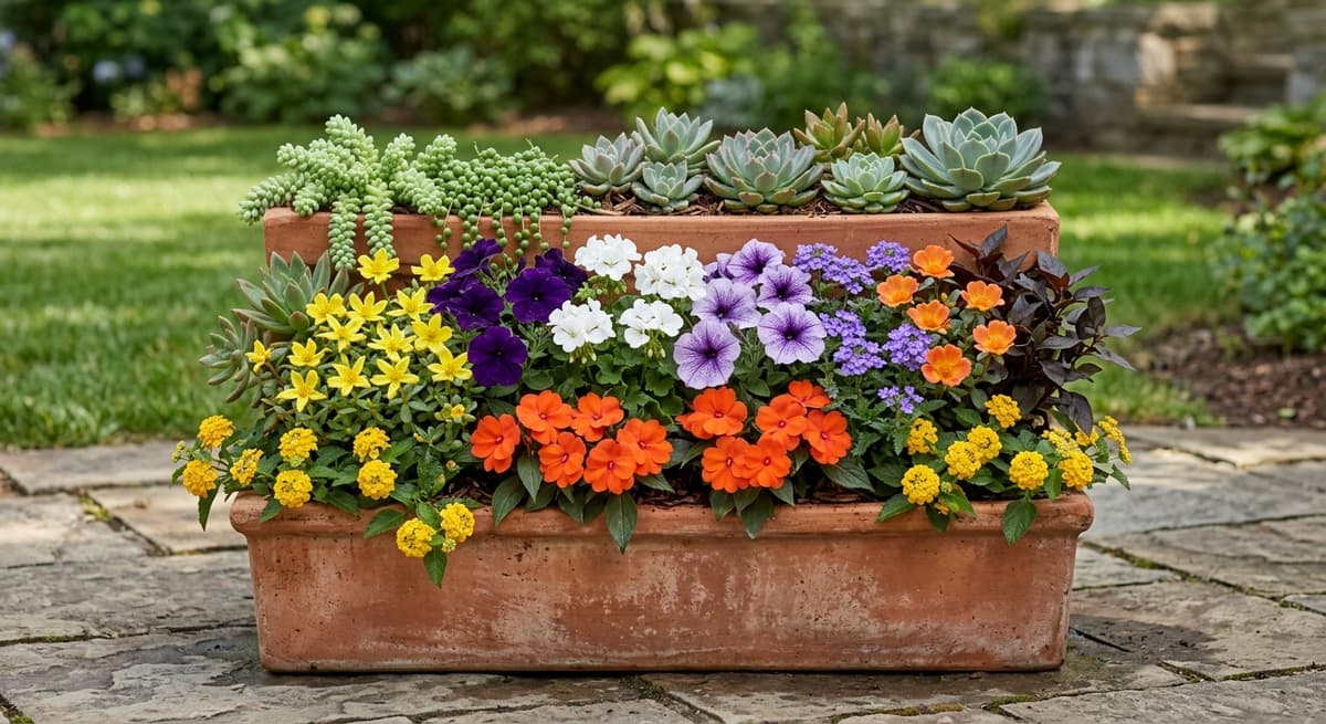 Large mixed container designed in Trowel